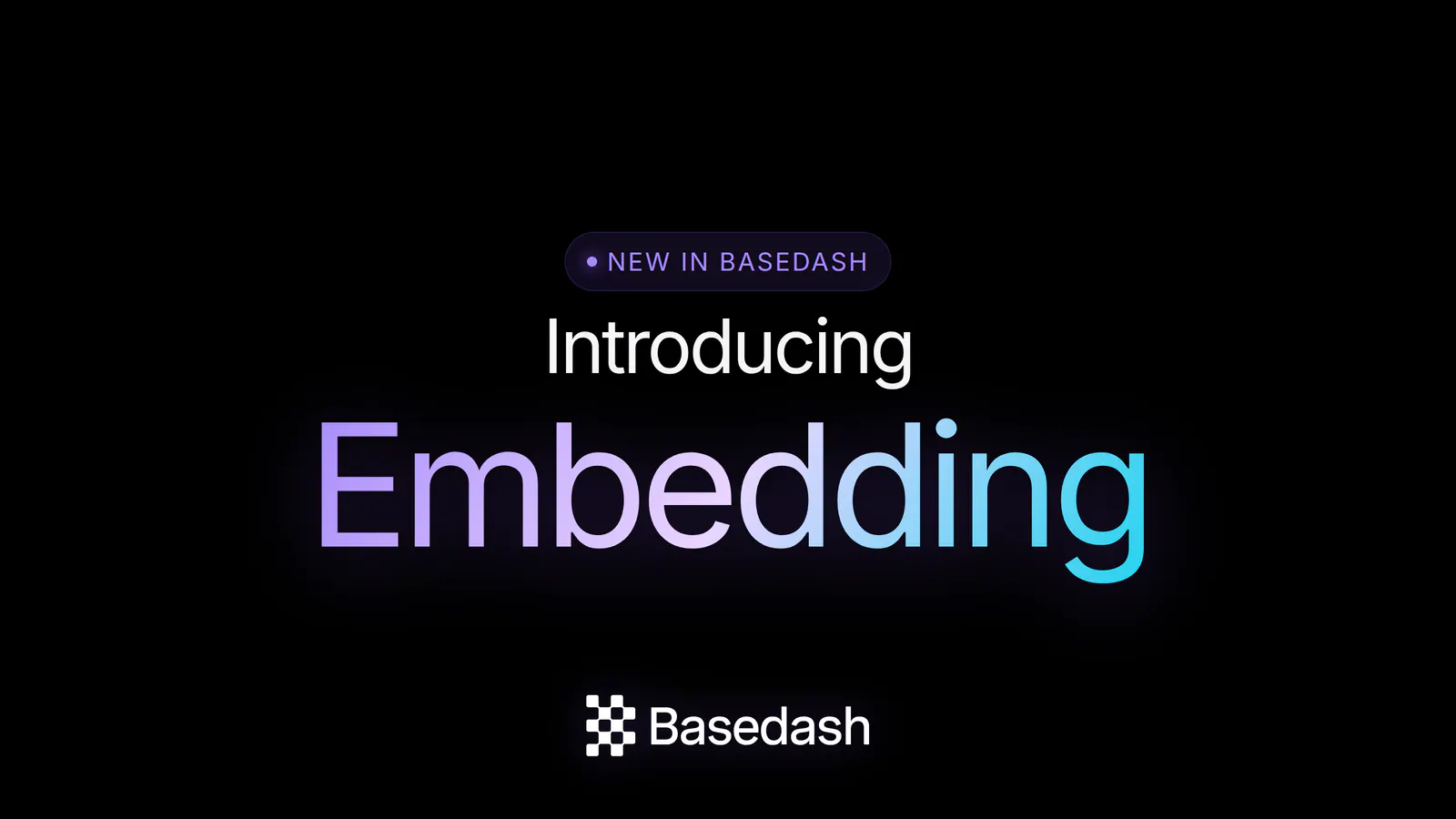 Introducing Basedash Embedding