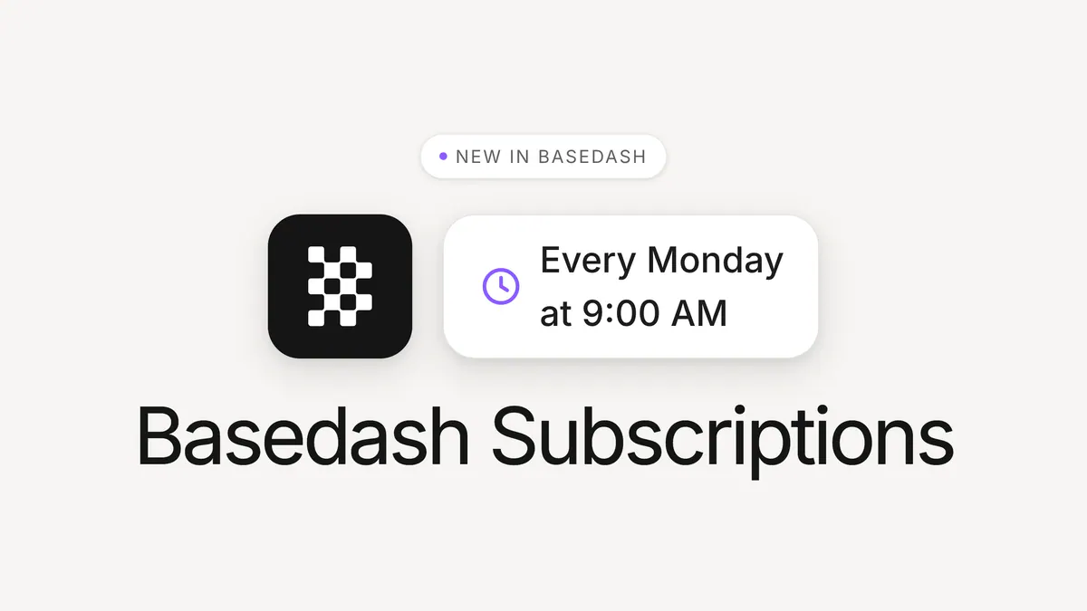 Introducing Basedash Subscriptions