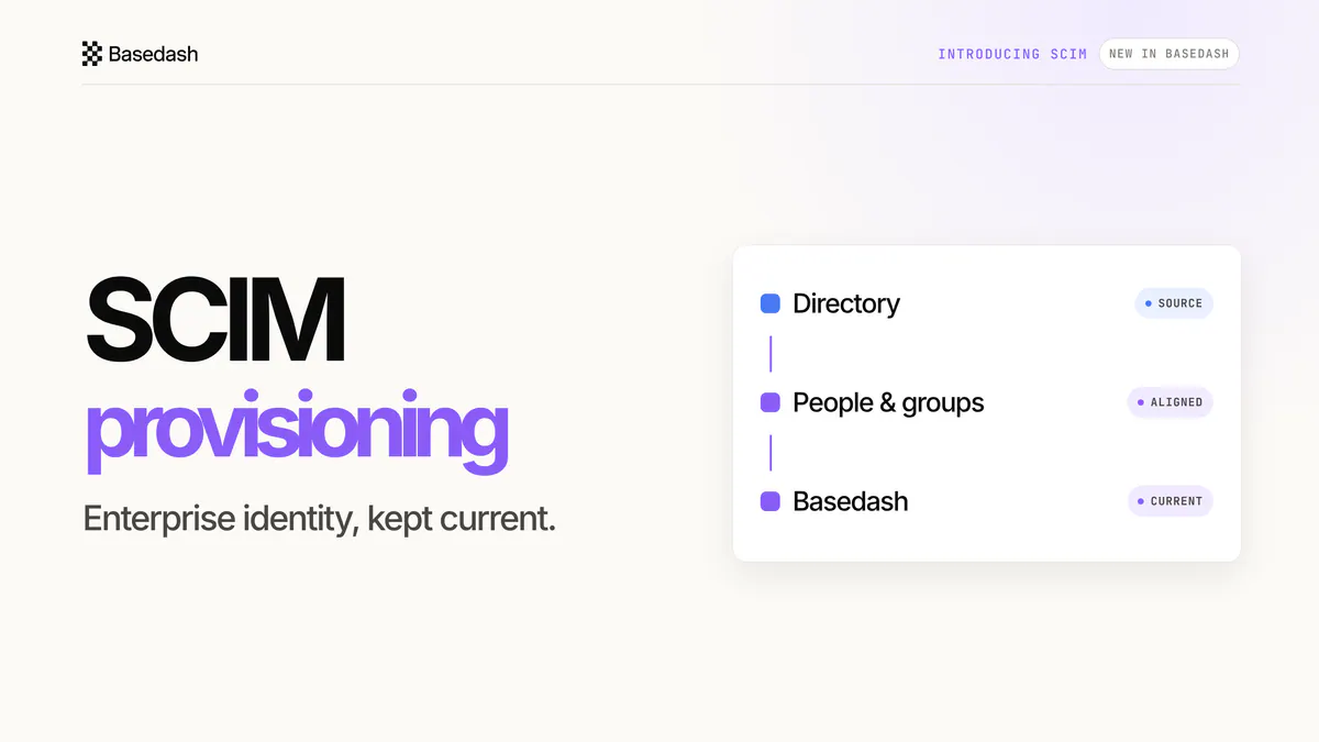 Introducing Basedash SCIM